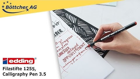 Filzstifte Edding 1255, Calligraphy Pen 3.5