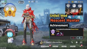 😲 Easy To Complete Unfail Mod Nascent Hunter Achievement In Bgmi Pubg 
