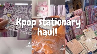 ✨🫶 unboxing kpop stationary supplies - haul! [asmr] (tiktok compilation) | minsbymon