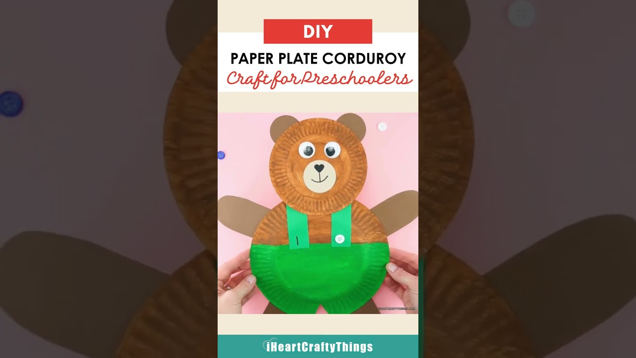 How To Make A Paper Plate Teddy Bear Paper Plate Teddy Bear Pouch