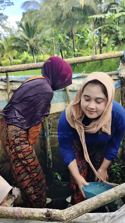 gadis desa mandi sahabat #jampangturunankidul #gadisdesa