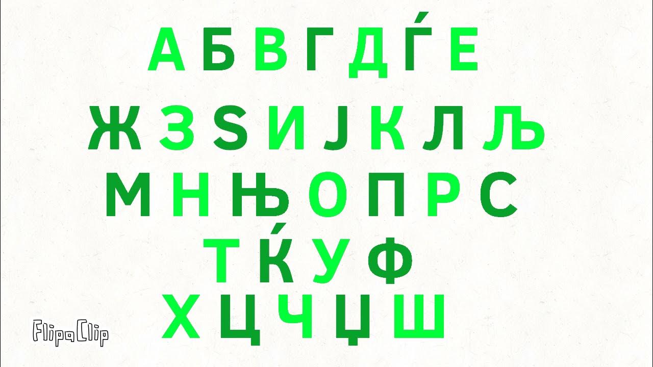 Macedonian Alphabet YouTube