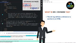 HTML: span (inline), div (block), inline/block layout. Learning: HTML tutorial.