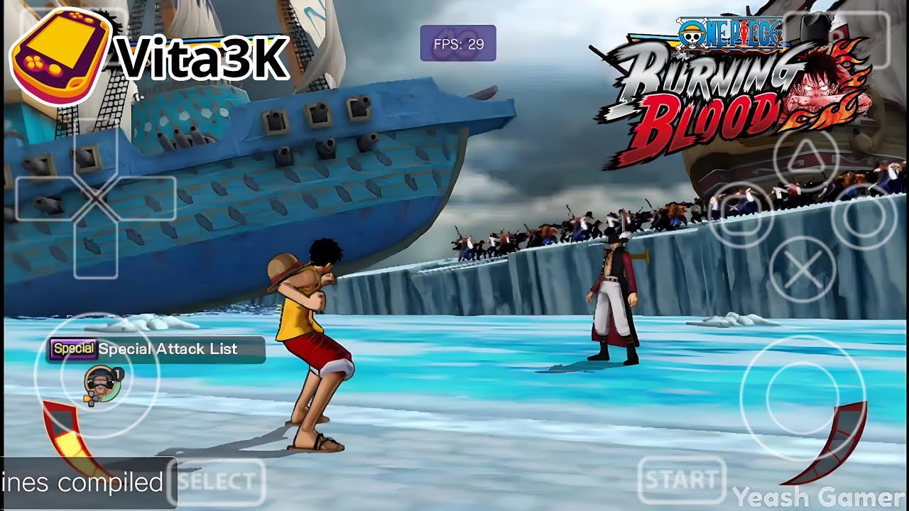 One Piece Burning Blood 30fps Best Setting Vita3K YouTube