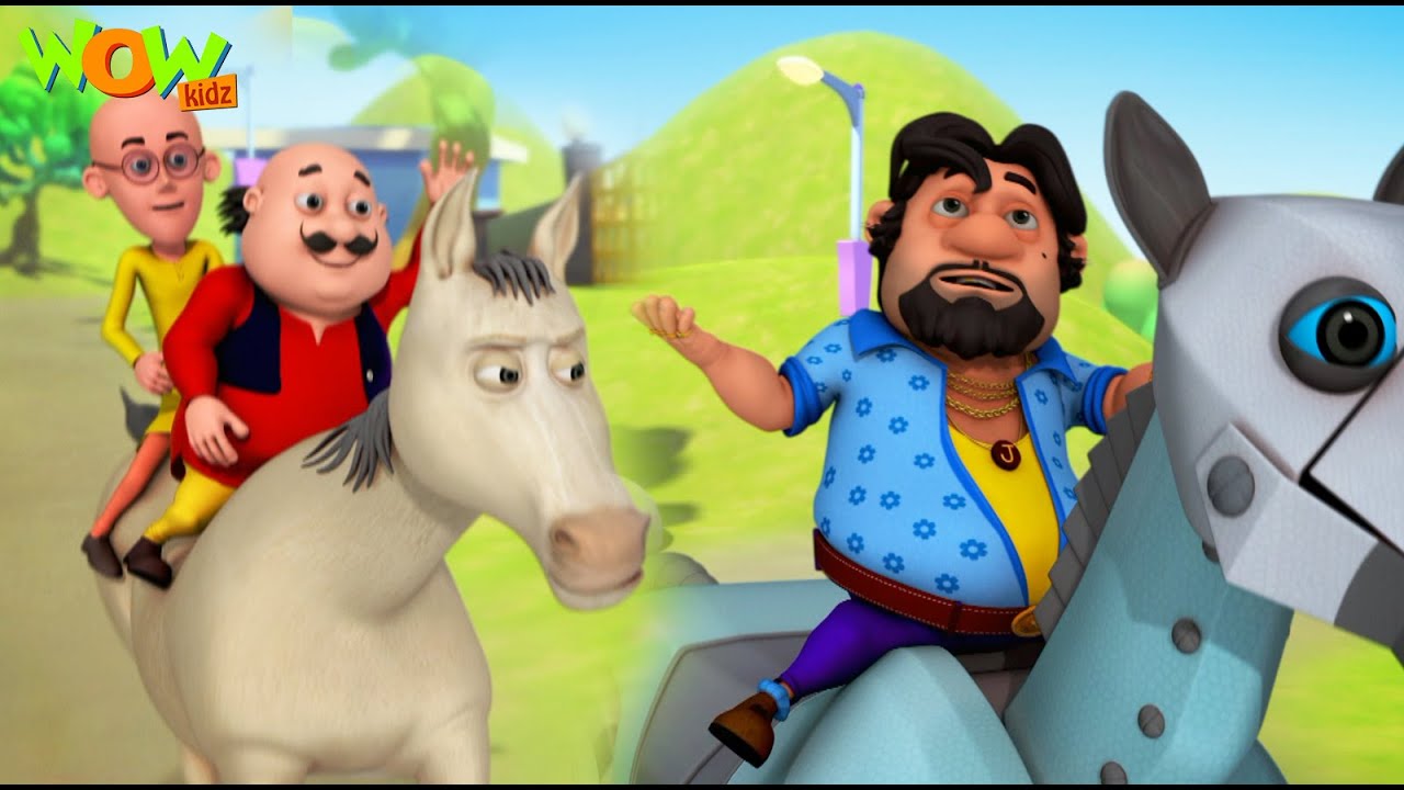 Motu  Patlu   Robot Horse  Hindi Cartoon For Kids  Kahani  Motu Patlu Vs John   spot