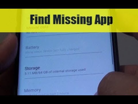 Samsung Galaxy S9 / S9+: Find Missing App From Apps Launcher