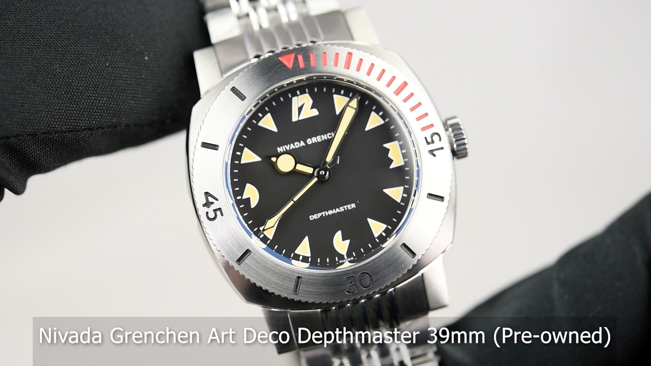Nivada Grenchen Art Deco Depthmaster 39mm (Pre-owned) - YouTube