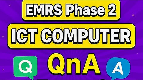 EMRS Phase 2 : ICT Computer इन प्रश्नों को रट लेना! TGT PGT JSA Hostel Warden Lab Attendant 