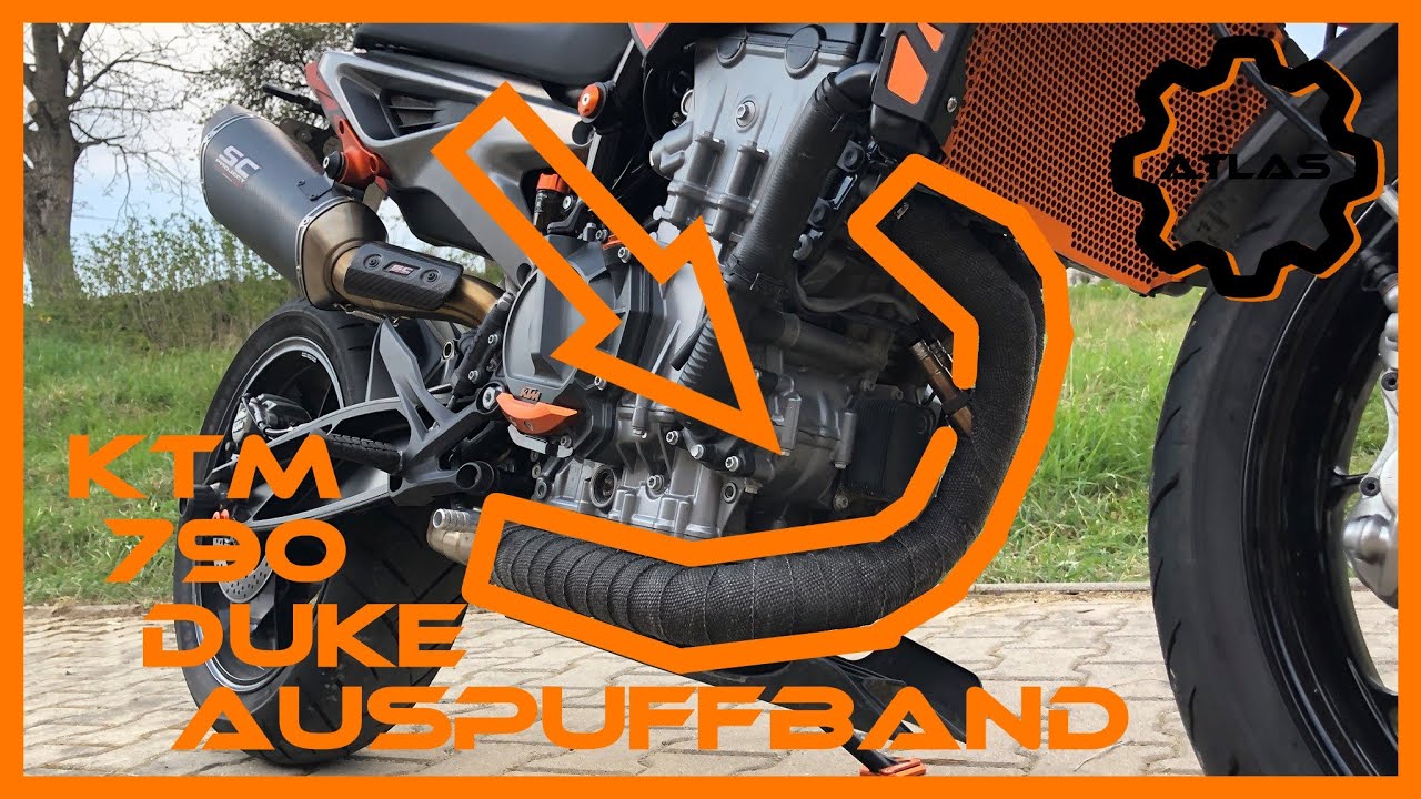 KTM 790 Duke Auspuffband Montage und Fazit 