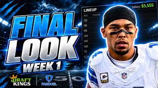 NFL Week 1 DFS Final Look | DraftKings & FanDuel