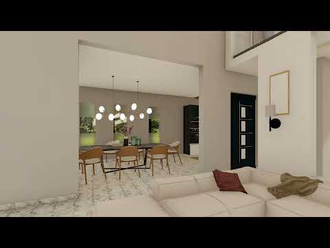 Double height residential house