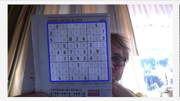 Sudoku Solver with JavaFX and OpenCV using a webcam