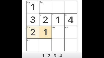 9F   Mathdoku 4x4 a Solution