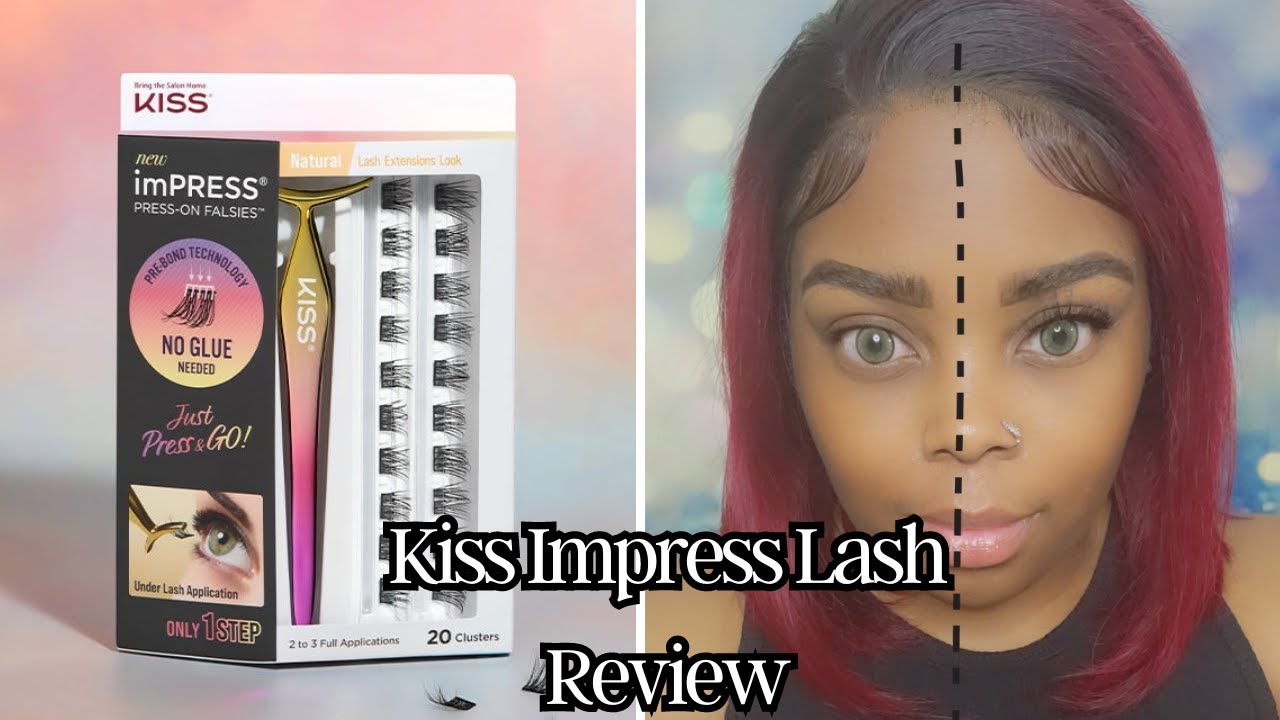 Preglued Eyelashes?!! DIY EYELASH EXTENSION KIT Kiss Impress Lash