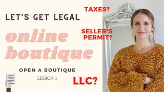 Business License for Clothing Boutiques: LLC, Seller