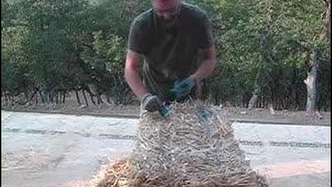 StrawBale.com: Re-Tying Straw Bales Part 1 of 3