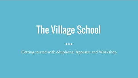 eduphoria login and set profile