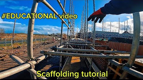 Scaffolding FULL tutorial P.O.V #109 #educational #scaffolding #construction #subscribe