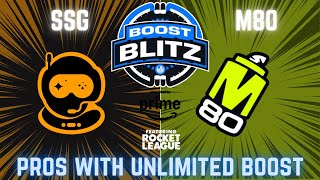 $15,000 BOOST BLITZ Tournament | SSG vs M80 | Pros Playing with Unlimited Boost | Full Match Edit