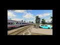 Dev train : Amtrak 301 zooms by a crossing in RSU #fun #railsimuniverse #railway #roblox