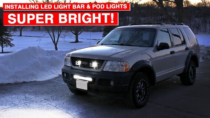 20 Inch 4WDKING Light Bar Install on a 2003 Ford Explorer 