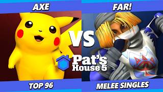 Pat's House 5 - Axe (Pikachu) Vs. Far! (Sheik) Smash Melee - SSBM