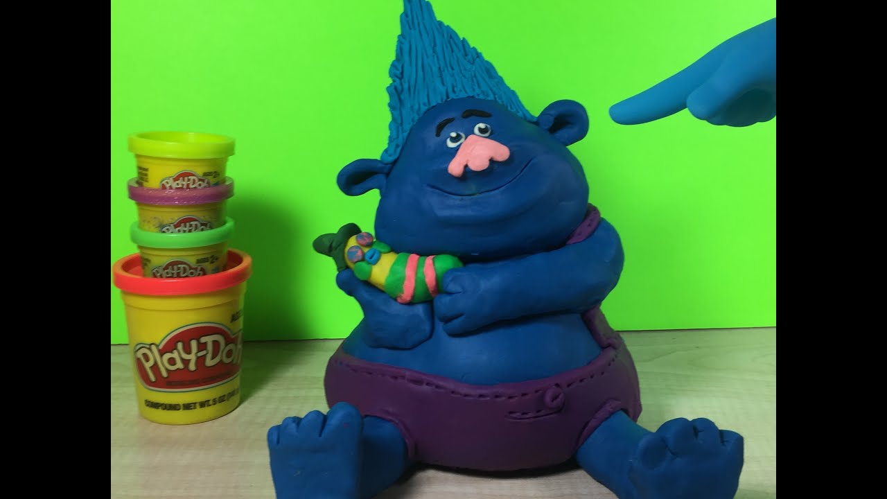 TROLL BIGGIE made with Play-Doh. SHORT VIDEOTROLLS