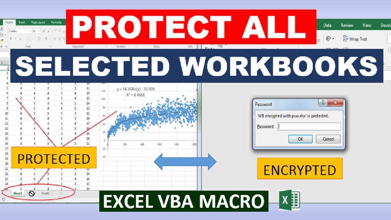 Protect Selected Workbooks Excel VBA Macro - YouTube