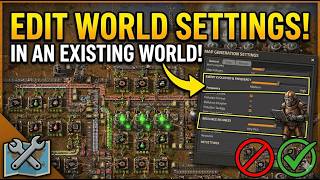 how to edit world setting in existing world in factorio (EMPTY YOUR POCKETS INTO CHESTS)