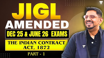 CS Executive JIGL One Shot Revision The Indian Contract Act, 1872 CS Amit Vohra #unacademy #csexams