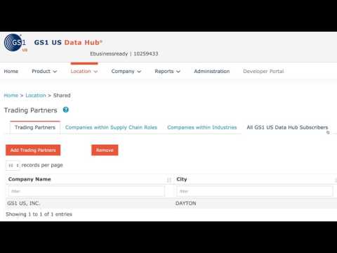GS1 US Data Hub | Location - demo