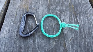 7/64' soft shackle comparison , button knot versus standard and improved shackles