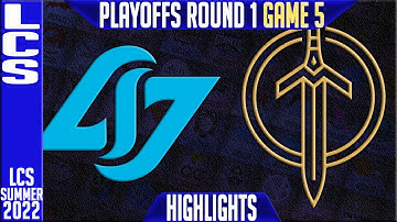 CLG vs GG Highlights Game 5 LCS Playoffs 2022 Round 1 Lower Counter Logic Gaming vs Golden Guardians