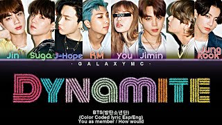 BTS(방탄소년단) 'Dynamite(다이너마이트)' (Color Coded Lyrics Esp\/Eng) [REMASTERED] (8 MEMBERS ver.)【GALAXY MC】