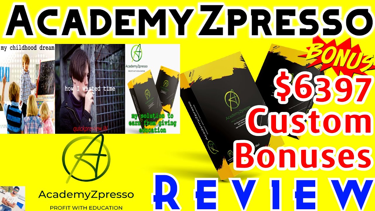 AcademyZpresso Review & Demo with +$6397 Custom Bonus ⚠️WAIT⚠️ Don't get it without my 🔥🔥 BONUSES 🔥🔥