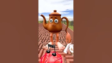 GIANT HORROR TA TA TA TA SAHUR BRAINROT MEMES HYDRAULIC PRESS BIG MAZE Garry