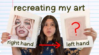 recreating my old art with my LEFT hand… by camileon 24,922 views 10 months ago 8 minutes, 16 seconds