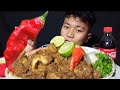 SPICY MUTTON CURRY + RED KING CHILLI || NORTH EAST INDIA MANIPUR KUKI MUKBANG