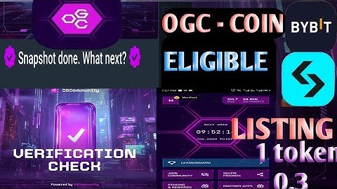 OGC Mining Eligible। OGC Snapshot Result। OGC Mining KYC Results | OGC Airdrop Eligible।OGC Mining