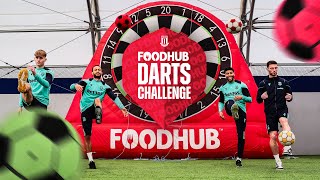 'I don't eat CHEESE!' 🧀​ | City stars take on the Foodhub Darts Challenge screenshot 5