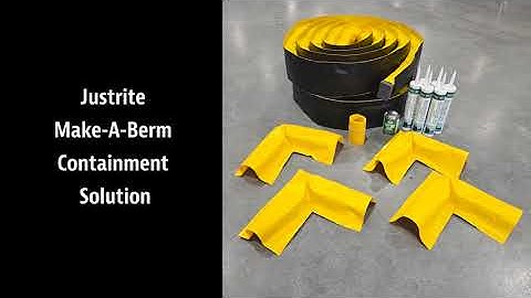 Justrite Make-A-Berm: Custom Spill Containment for Hard-to-Move Equipment​