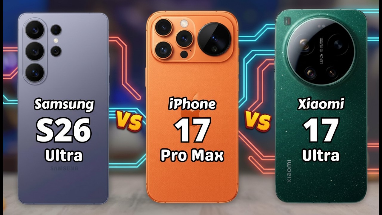 Samsung S26 Ultra vs iPhone 17 Pro Max vs Xiaomi 17 Ultra