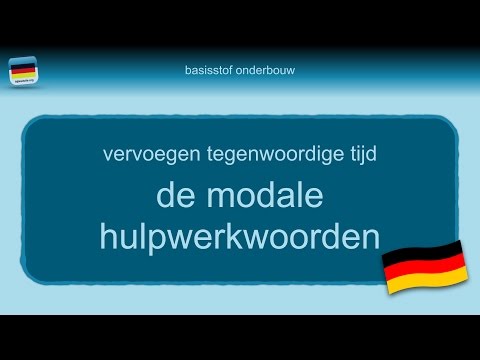 Bijles Duits grammatica 10: de modale hulpwerkwoorden + wissen