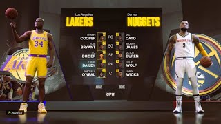 2k23*Simulation* Lakers v Nuggets (rookie Kobe\/Shaq)