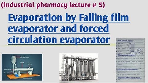 Evaporation l falling film evaporator l forced circulation evaporator l learn with aroosa waheed l