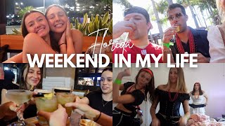 weekend vlog: visiting florida, gasparilla &amp; college besties reunion