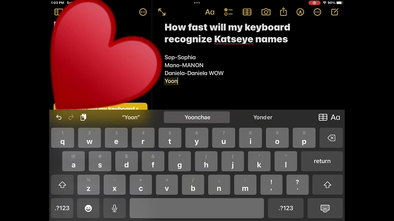 How fast can my keyboard guess Katseye names