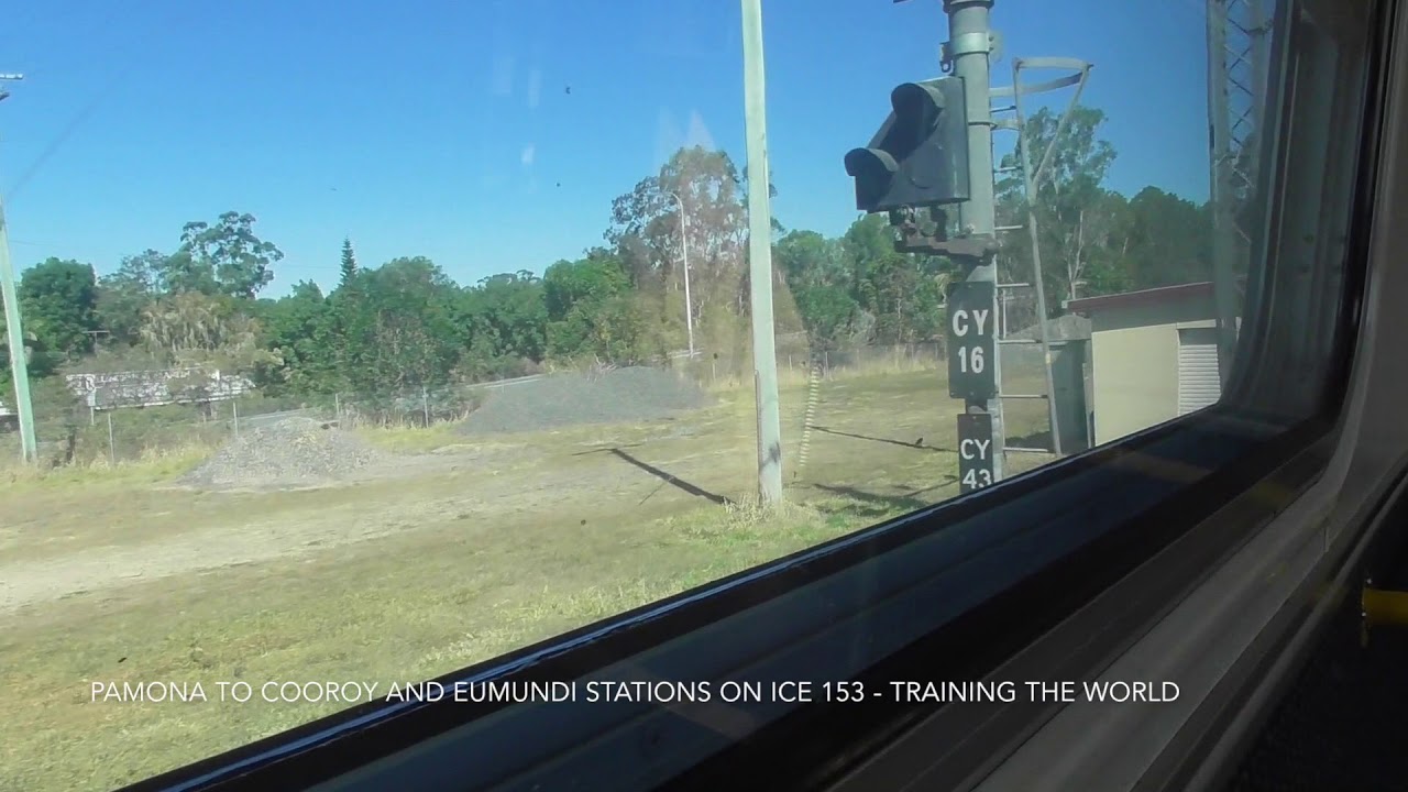 Pomona to Cooroy to Eumundi Station on ICE 153 electric training knife