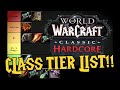 Hardcore class tier list which class should you play  wow classic hardcore