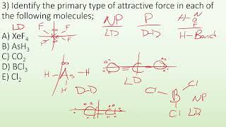 11.1+2 Intermolecular Attractive Forces practice problems